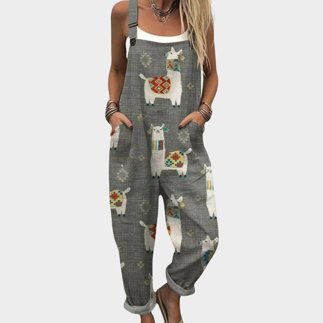 Sophie™ Comfortable Printed Overalls