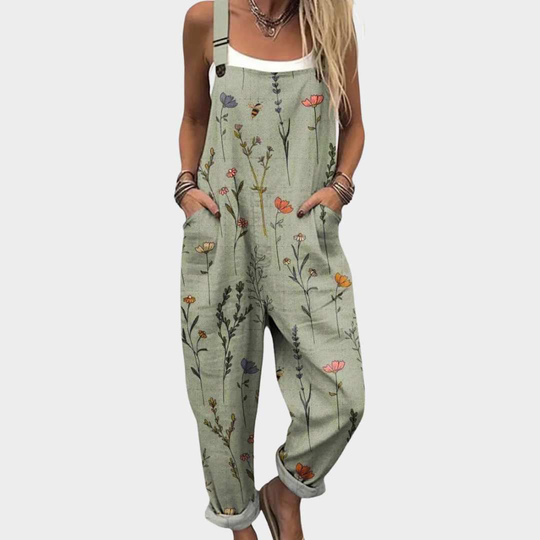Clara™ Comfortable Printed Overalls