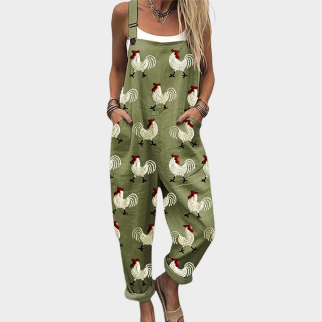 Sophie™ Comfortable Printed Overalls