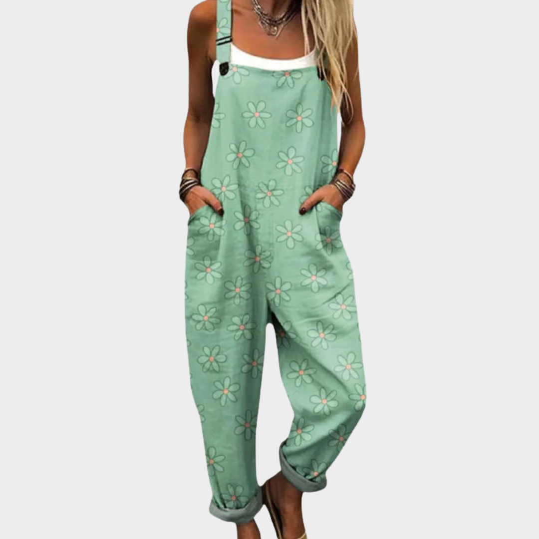 Clara™ Comfortable Printed Overalls