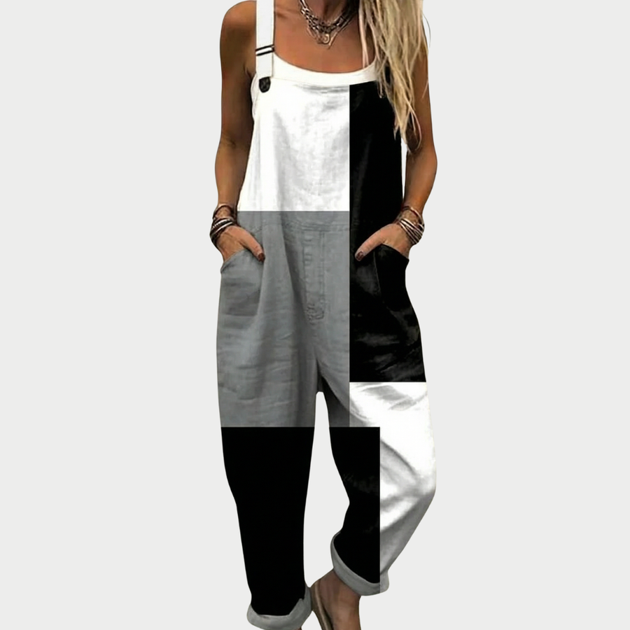 Elise™ Comfortable Printed Overalls