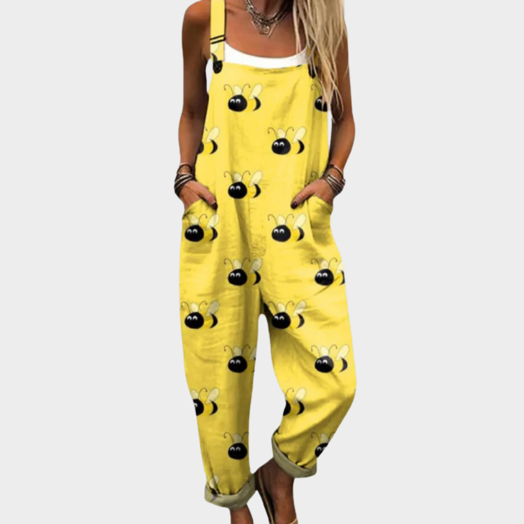 Elise™ Comfortable Printed Overalls