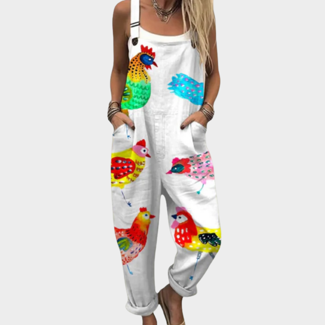 Sophie™ Comfortable Printed Overalls