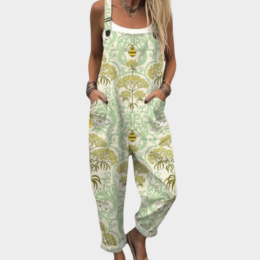 Clara™ Comfortable Printed Overalls