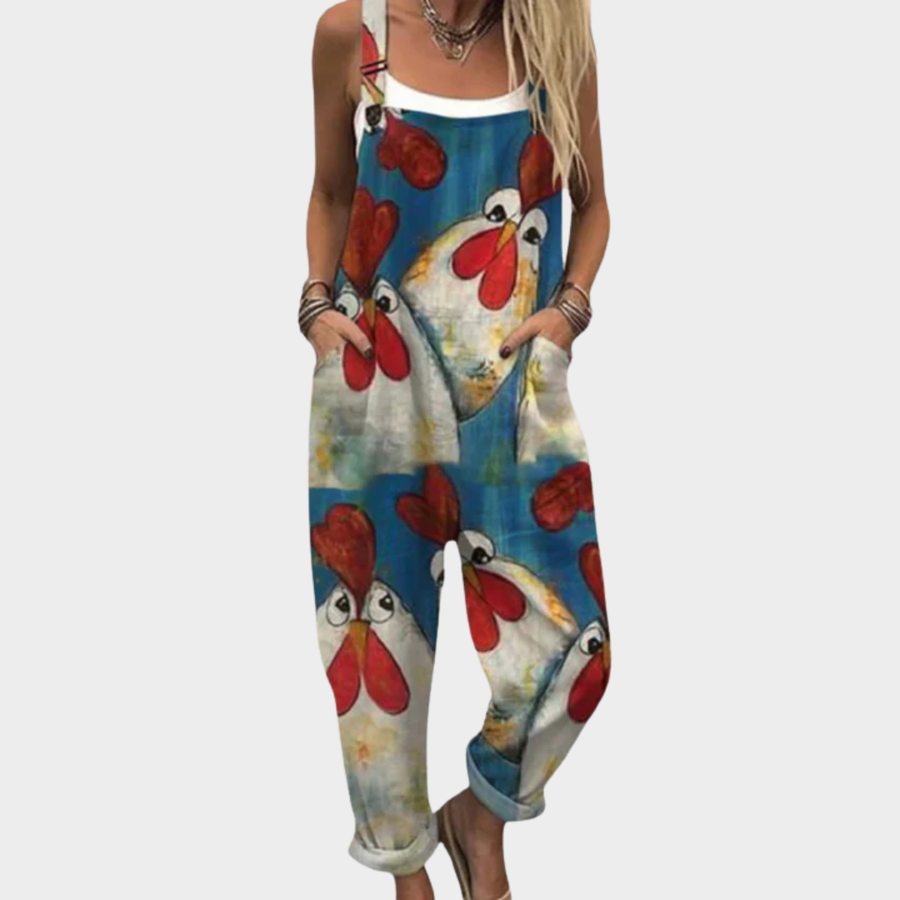 Sophie™ Comfortable Printed Overalls