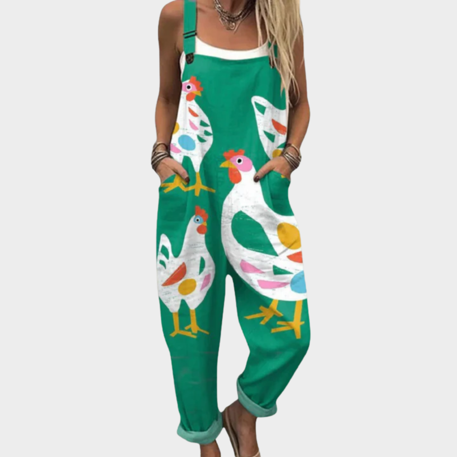 Sophie™ Comfortable Printed Overalls