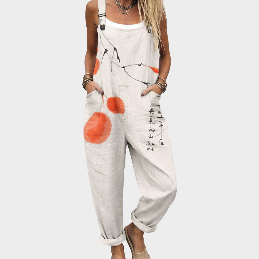 Elise™ Comfortable Printed Overalls