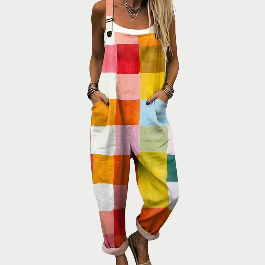 Elise™ Comfortable Printed Overalls