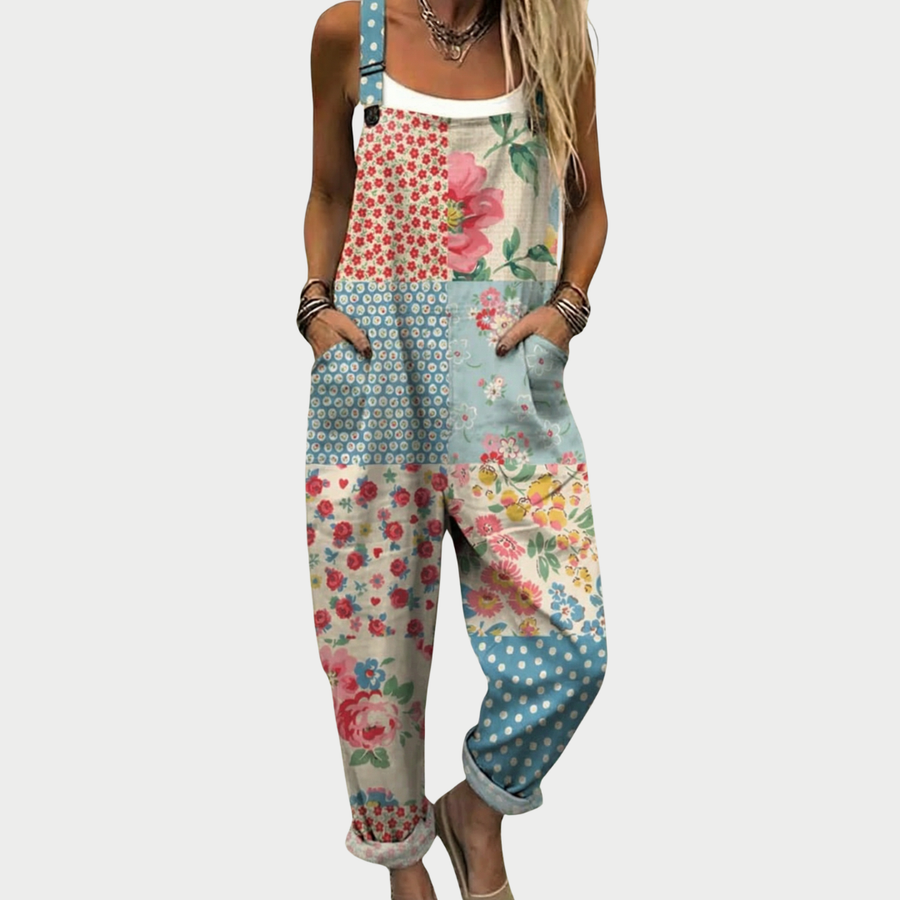 Clara™ Comfortable Printed Overalls
