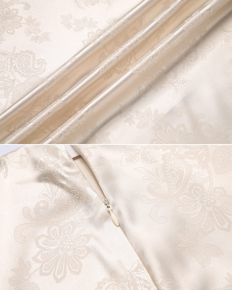 Celeste | Elegant Satin Midi Skirt