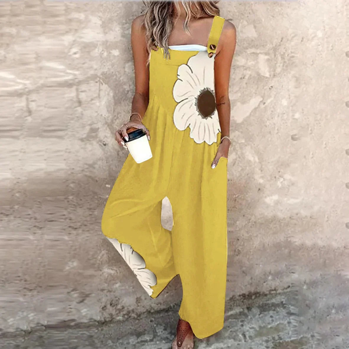 Clara™ Comfortable Printed Overalls