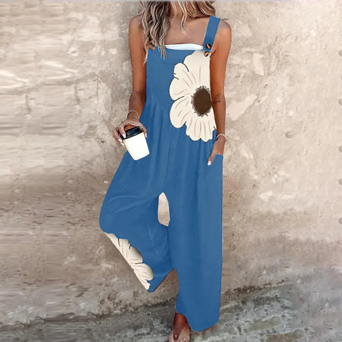 Clara™ Comfortable Printed Overalls