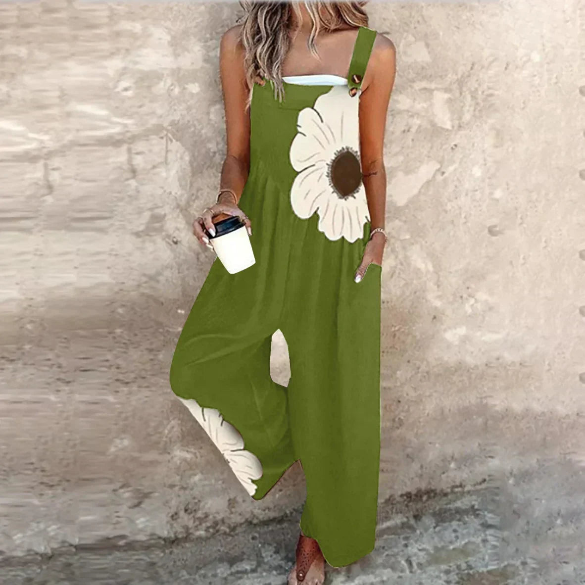 Clara™ Comfortable Printed Overalls