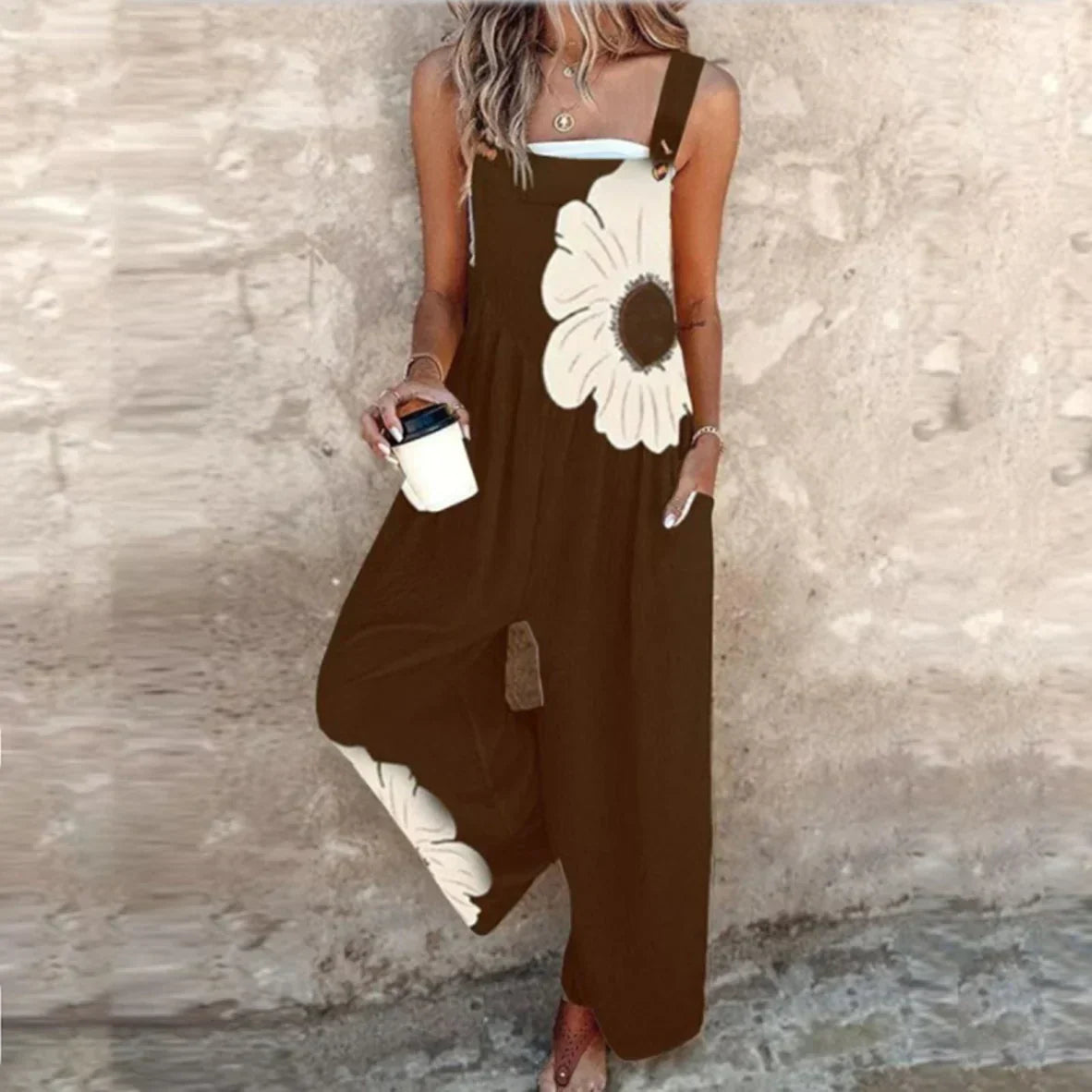 Clara™ Comfortable Printed Overalls