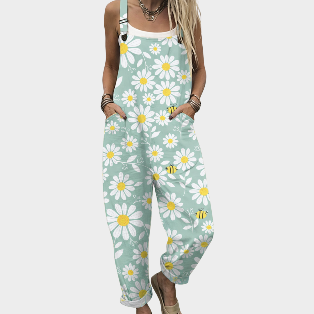 Clara™ Comfortable Printed Overalls