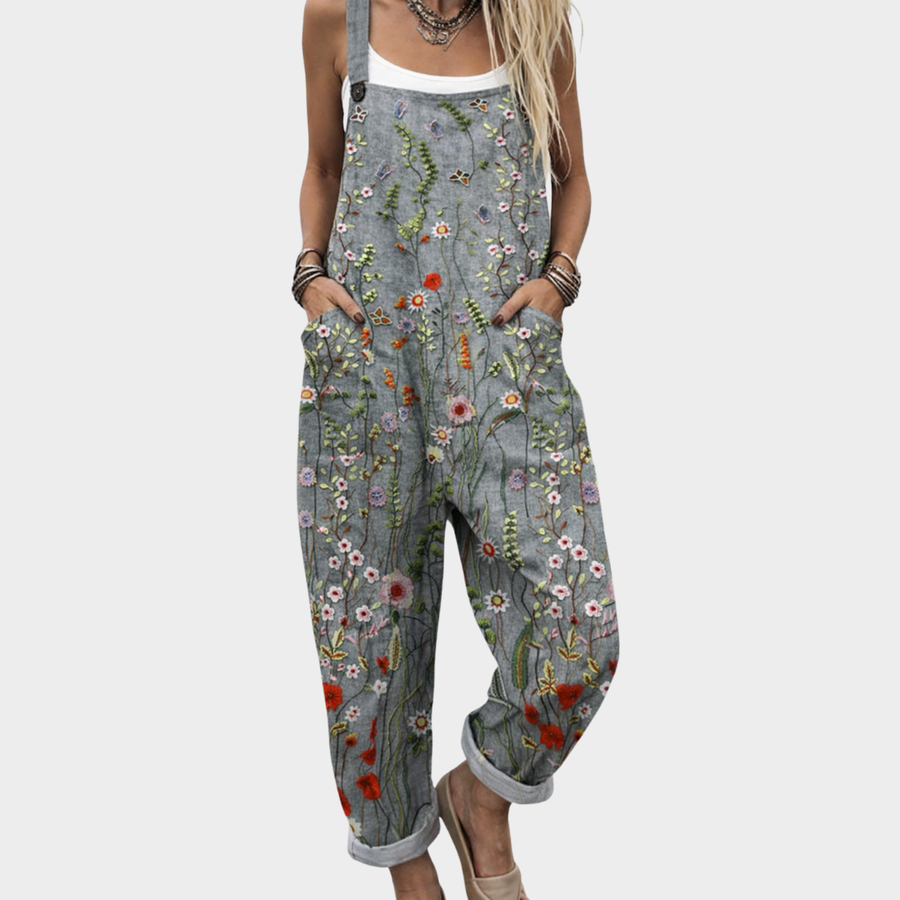 Clara™ Comfortable Printed Overalls