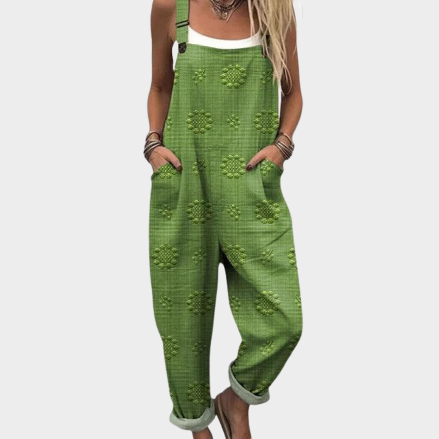 Elise™ Comfortable Printed Overalls