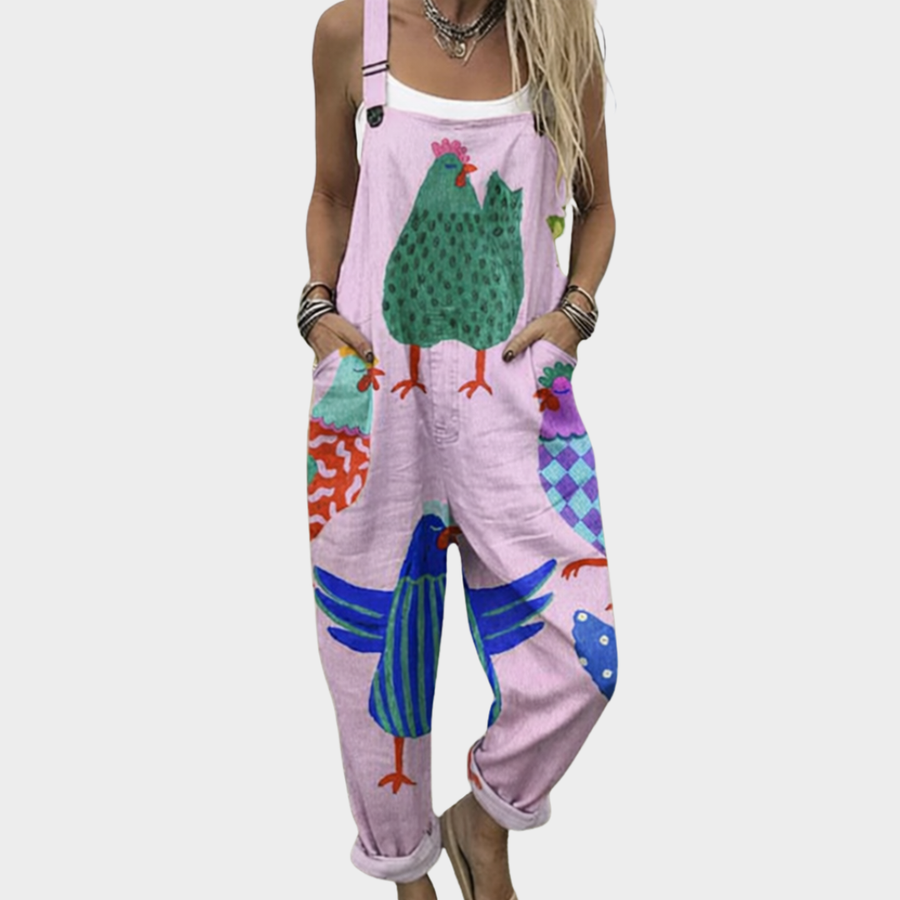 Amélie™ Comfortable Printed Overalls